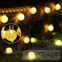 Garden lights solar balls 50led/5m ww