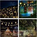 Garden lights solar balls 50led/5m ww