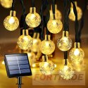 Garden lights solar balls 50led/5m ww