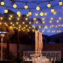 Garden lights solar balls 50led/5m ww