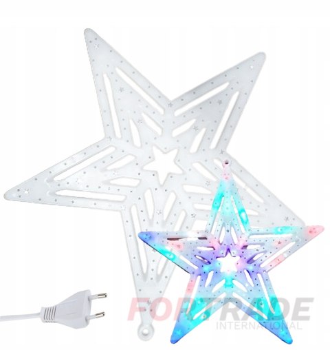 STAR SNOWFLAKE DOUBLE-SIDED COLORFUL LED LAMP WINDOW WINDOW