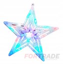 STAR SNOWFLAKE DOUBLE-SIDED COLORFUL LED LAMP WINDOW WINDOW