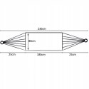 HAMAK OGRODOWY 1 OSOBOWY BIWAKOWY TURYSTYCZNY JEDNOOSOBOWY LINKI 230X80CM