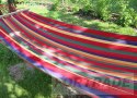 1-PERSON GARDEN HAMMOCK WITH A GARDEN RAIL, STRONG SINGLE PERSON 260X80 CM