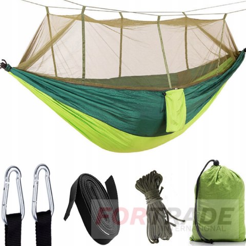 GARDEN TOURIST HAMMOCK WITH MOSQUITO NET FOR TWO PERSONS 270X150 FOR GARDEN HAMMOCK