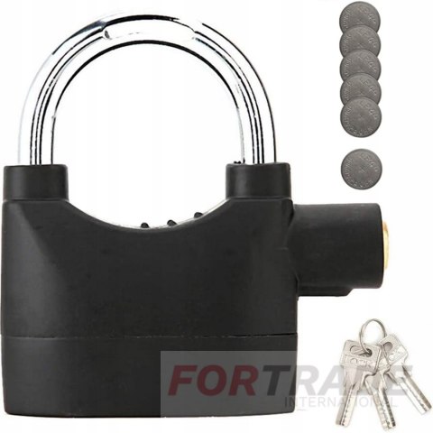 PADLOCK WITH ALARM WATERPROOF ALARM SIREN ALARM LOUD LOCK WITH KEYS