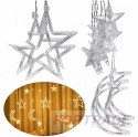 CURTAIN GARLAND LIGHTS CHRISTMAS TREE LED CHAIN ​​LIGHTS FOR THE WINDOW CHRISTMAS TREE