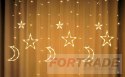 CURTAIN GARLAND LIGHTS CHRISTMAS TREE LED CHAIN ​​LIGHTS FOR THE WINDOW CHRISTMAS TREE