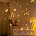 CURTAIN GARLAND LIGHTS CHRISTMAS TREE LED CHAIN ​​LIGHTS FOR THE WINDOW CHRISTMAS TREE