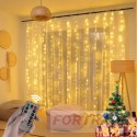 200 led usb curtain + ww remote control