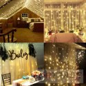 CURTAIN HANGING LIGHTS ICILS LIGHT GARLAND FOR CHRISTMAS WINDOW CHRISTMAS TREE