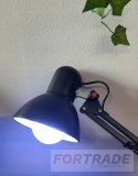 LAMPA BIURKOWA KREŚLARSKA DO CZYTANIA NOCNA REGULOWANA STOJĄCA UCHWYT E27