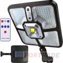 LAMPA SOLARNA ULICZNA LED Z CZUJNIKIEM RUCHU I ZMIERZCHU MOCNA OGRODOWA