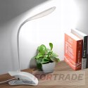 Desk lamp clip touch white