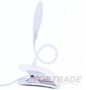 Desk lamp clip touch white