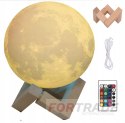 NIGHT LAMP MOON STANDING LAMP FOR THE BEDROOM 3D DESK LAMP WITH REMOTE CONTROL COLOR