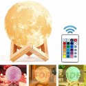 NIGHT LAMP MOON STANDING LAMP FOR THE BEDROOM 3D DESK LAMP WITH REMOTE CONTROL COLOR