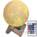 NIGHT LAMP MOON STANDING LAMP FOR THE BEDROOM 3D DESK LAMP WITH REMOTE CONTROL COLOR