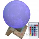 NIGHT LAMP MOON STANDING LAMP FOR THE BEDROOM 3D DESK LAMP WITH REMOTE CONTROL COLOR