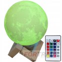 NIGHT LAMP MOON STANDING LAMP FOR THE BEDROOM 3D DESK LAMP WITH REMOTE CONTROL COLOR