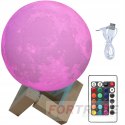 NIGHT LAMP MOON STANDING LAMP FOR THE BEDROOM 3D DESK LAMP WITH REMOTE CONTROL COLOR