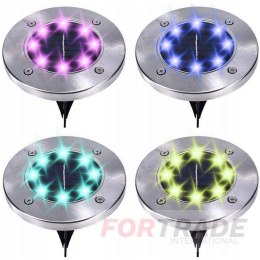 Garden lights solar disk rgb 8 led