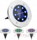 SOLAR GROUND LAMP GARDEN RGB OVERRUN LAMP SOLAR LAMPS X 1 PC