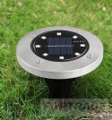 Lampki ogrodowe solar dysk 8 led