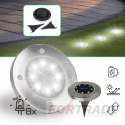 Lampki ogrodowe solar dysk 8 led