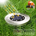 Gartenlampen solarscheibe 8 led