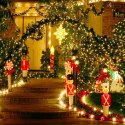 SOLAR CHRISTMAS TREE LIGHTS SOLAR DECORATIVE OUTDOOR GARLAND 200 LED CHRISTMAS