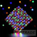 SOLAR CHRISTMAS LAMPS, COLORFUL, OUTDOOR, GARLAND 200 LED, CHRISTMAS