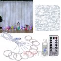 300 led usb curtain + cw remote control