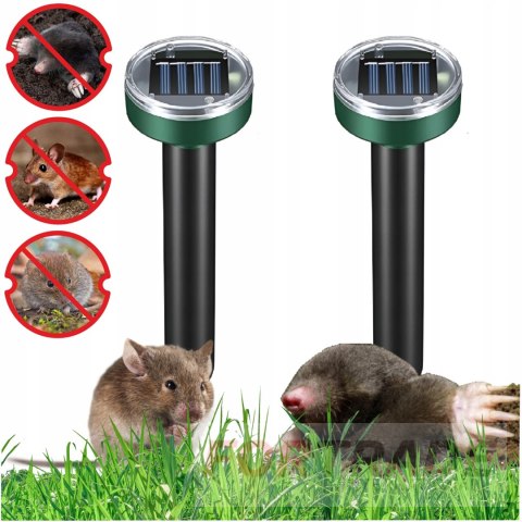 SOLAR REPELLER FOR MOLES VOLES RODENTS AGAINST MOLES FOR MOLES X 4