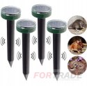 SOLAR REPELLER FOR MOLES VOLES RODENTS AGAINST MOLES FOR MOLES X 4