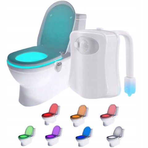 LICHT FÜR TOILETTE, WC-SCHÜSSEL, LED-WC-LAMPE, RGB-BEWEGUNGSSENSOR