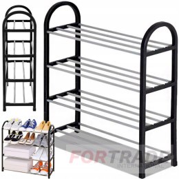 SHOES SHELF BOOKCASE CABINET STAND 4 LEVELS 12 PAIRS SHOES ORGANIZER