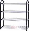 SHOES SHELF BOOKCASE CABINET STAND 4 LEVELS 12 PAIRS SHOES ORGANIZER