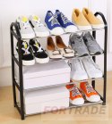 SCHUHE REGAL BÜCHERREGAL SCHRANK STAND 4 EBENEN 12 PAAR SCHUHE ORGANIZER