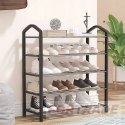 SHOES SHELF BOOKCASE CABINET STAND 4 LEVELS 12 PAIRS SHOES ORGANIZER