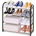 SHOES SHELF BOOKCASE CABINET STAND 4 LEVELS 12 PAIRS SHOES ORGANIZER