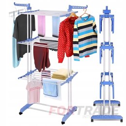 STANDING FOLDABLE LAUNDRY DRYER FOR CLOTHES, VERTICAL, REINFORCED, LARGE, 176CM