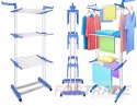 STANDING FOLDABLE LAUNDRY DRYER FOR CLOTHES, VERTICAL, REINFORCED, LARGE, 176CM