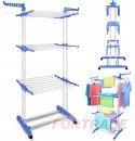 STANDING FOLDABLE LAUNDRY DRYER FOR CLOTHES, VERTICAL, REINFORCED, LARGE, 176CM