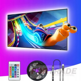 Taśma led 3m tv rgb + pilot