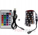 RGB-LED-STREIFEN USB MIT FERNBEDIENUNG 5V 3M HINTERGRUNDBELEUCHTUNG BUNTE LED WASSERDICHT