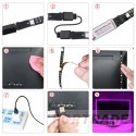 RGB LED STRIP USB WITH REMOTE 5V 3M BACKLIGHT COLORFUL LED WATERPROOF