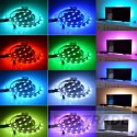 RGB-LED-STREIFEN USB MIT FERNBEDIENUNG 5V 3M HINTERGRUNDBELEUCHTUNG BUNTE LED WASSERDICHT