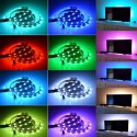 TAŚMA LED RGB USB Z PILOTEM 5V PODŚWIETLENIE TV LEDOWA KOLOROWA 2M + PILOT