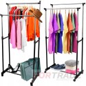 Double standing clothes hanger